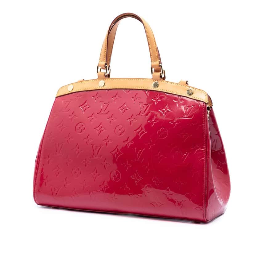 Louis Vuitton Monogram Vernis Brea MM Red Leather Very good condition - Back View