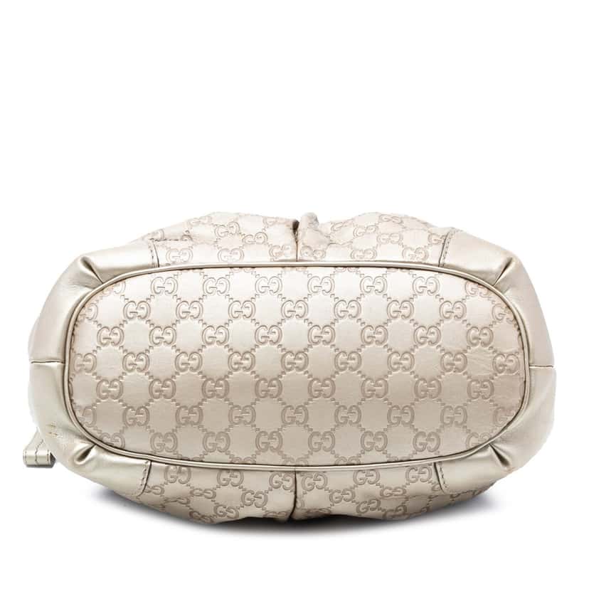 Gucci Guccissima Sukey Satchel Gold Leather Very good condition - Inside View