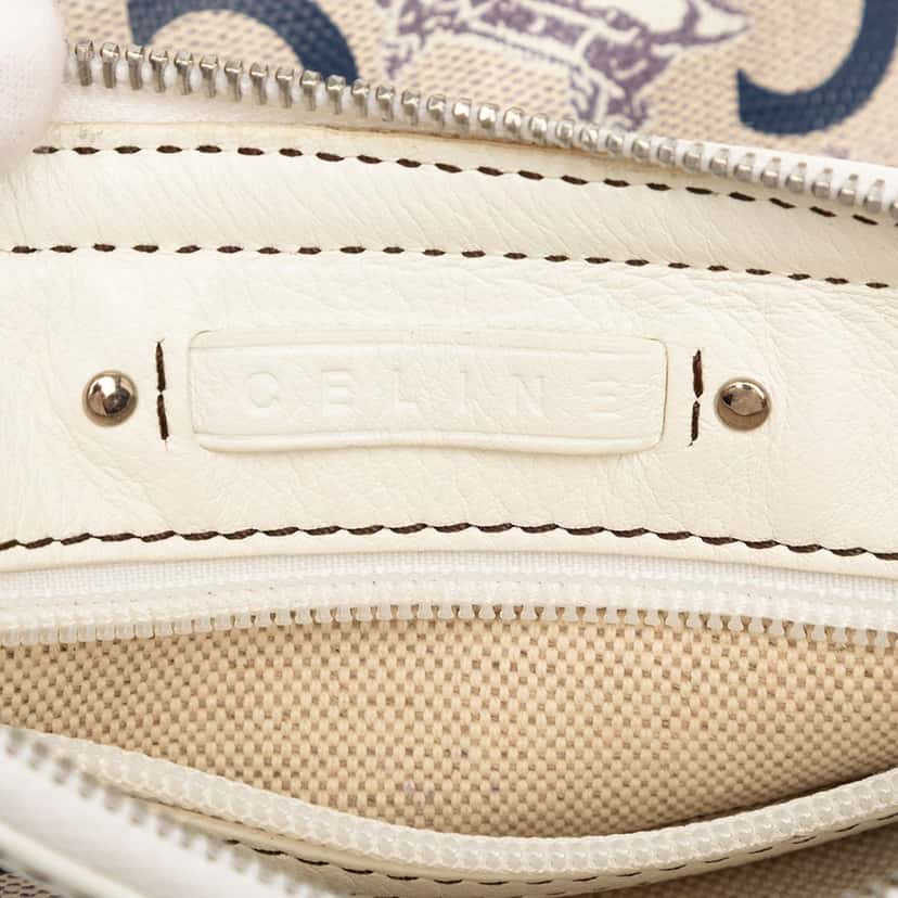 Celine C Carriage Coated Canvas Crossbody Beige Very good condition - Box View