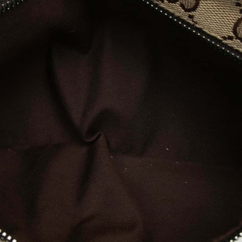 Gucci GG Canvas Web Double Pocket Belt Bag Beige Very good condition - Model View