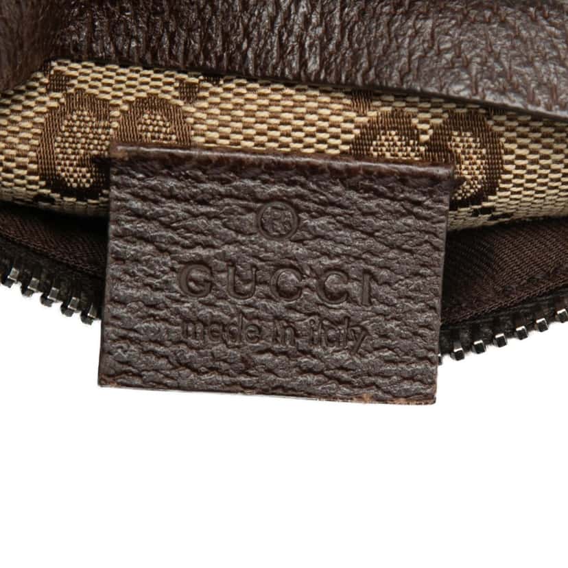 Gucci GG Canvas Web Double Pocket Belt Bag Beige Very good condition - Box View