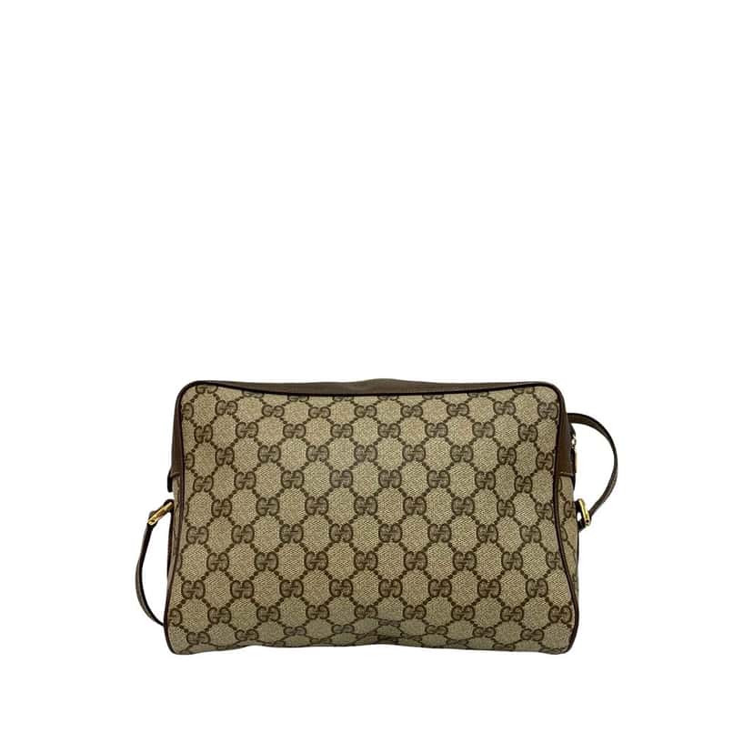 Gucci GG Supreme Web Crossbody Beige Very good condition - Back View
