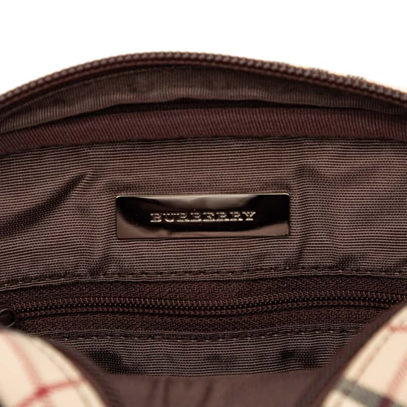 Burberry House Check Canvas Crossbody Beige Very good condition - Box View