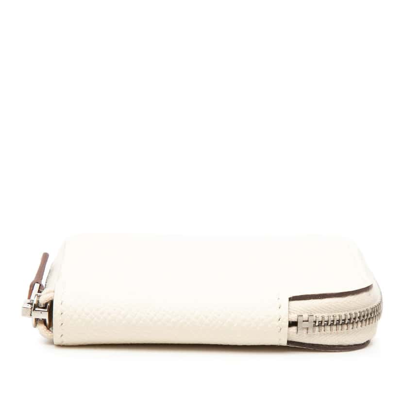Hermès Epsom Silk'In Compact Wallet White Leather Very good condition - Inside View