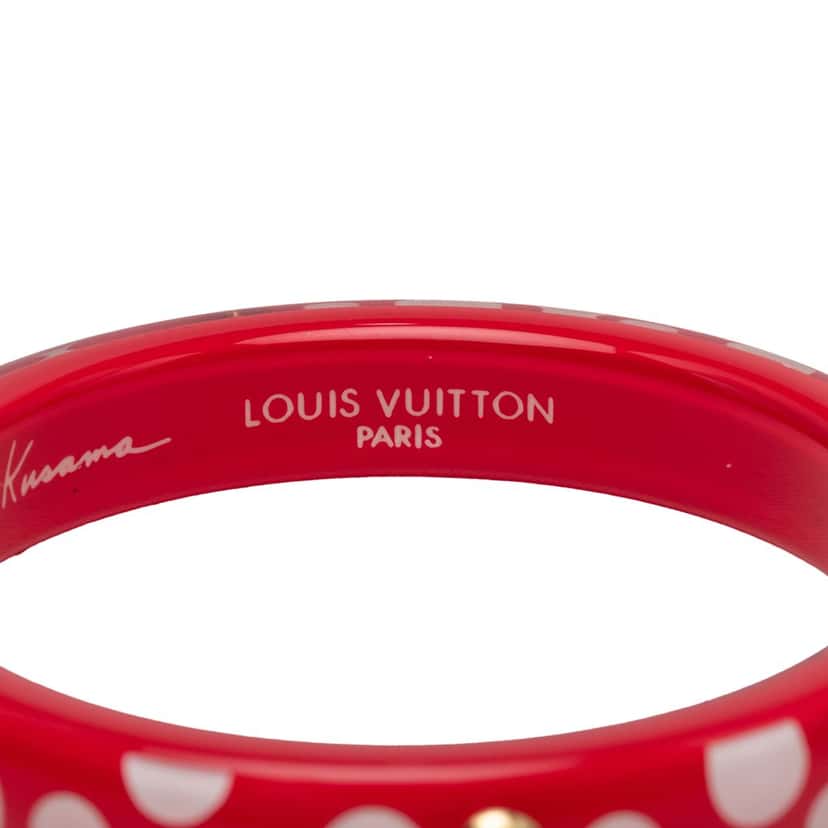 Louis Vuitton Yayoi Kusama Dot Infinity Bangle PM Red Plastic Very good condition - Model View