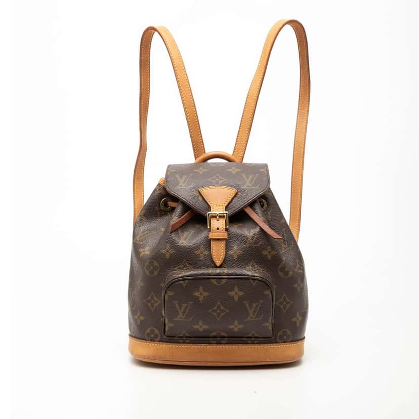 Louis Vuitton Monogram Mini Montsouris Brown Good condition - Front View