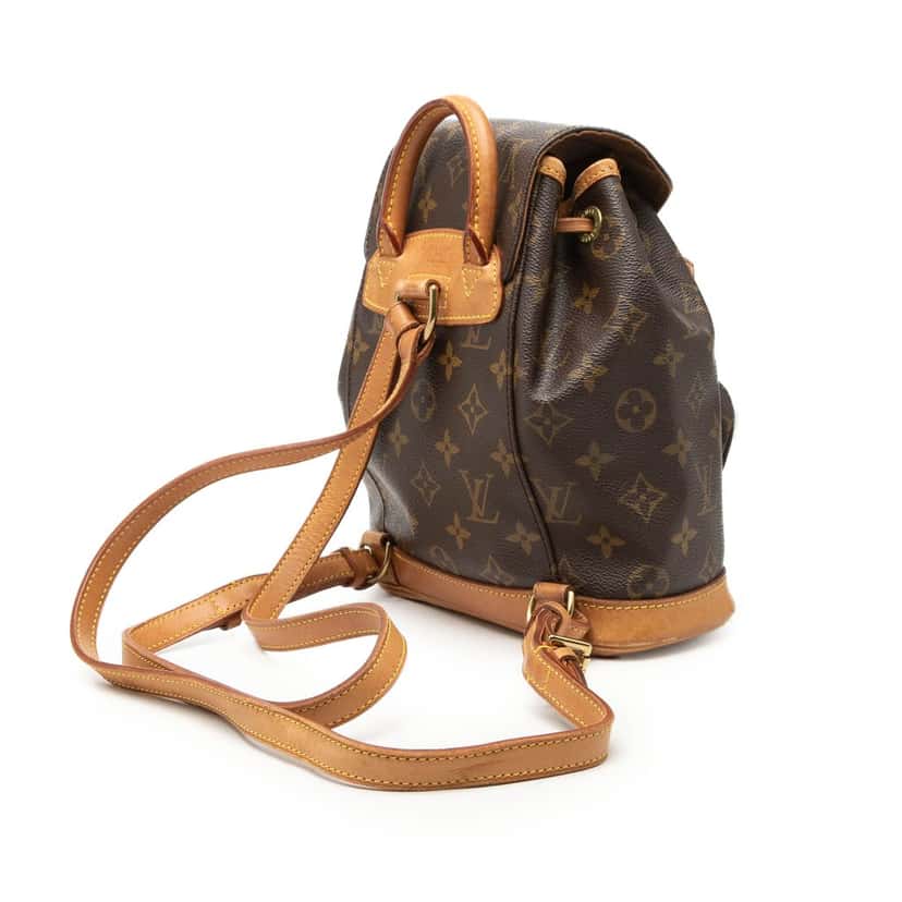 Louis Vuitton Monogram Mini Montsouris Brown Good condition - Back View