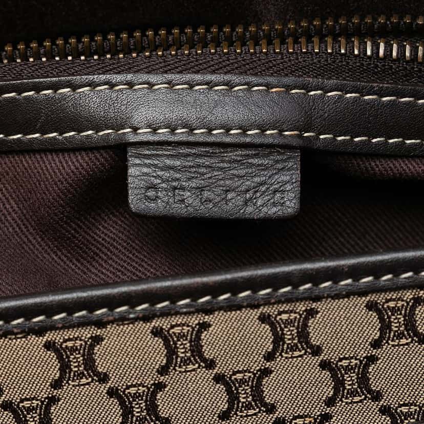 Celine Macadam Canvas Boogie Handbag Beige Very good condition - Box View