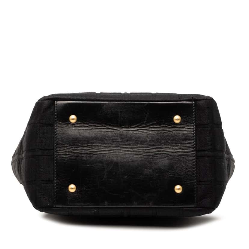 Chanel Jersey CC Chocolate Bar Shoulder Bag Black Very good condition - Inside View