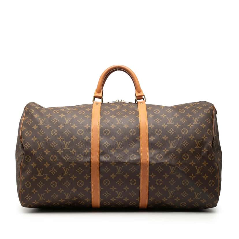 Louis Vuitton Monogram Keepall 60 Brown Good condition - Front View