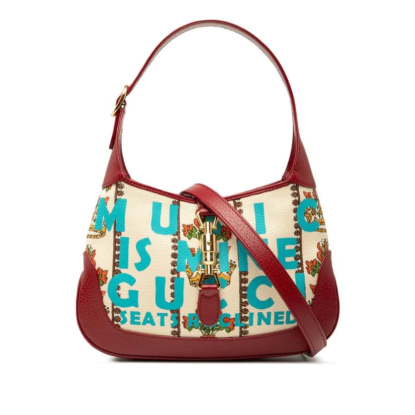 Gucci Small Canvas 100 Centennial Music Jackie 1961 Crossbody Brown Very good condition - Front View