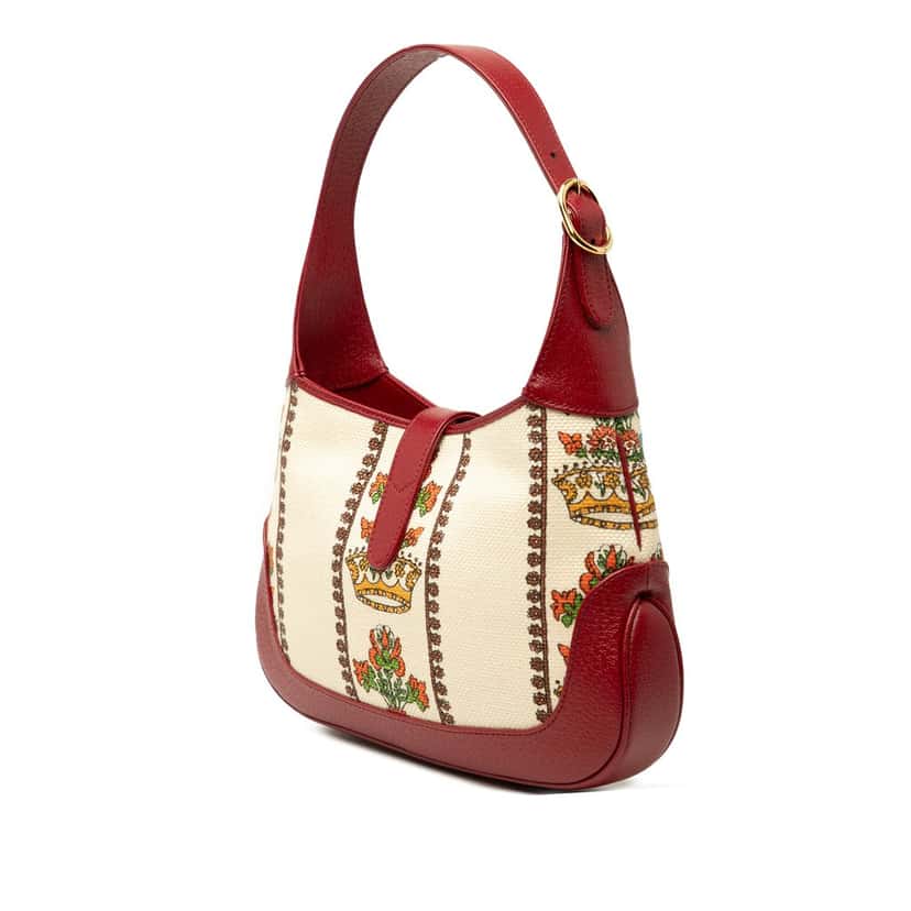 Gucci Small Canvas 100 Centennial Music Jackie 1961 Crossbody Brown Very good condition - Back View