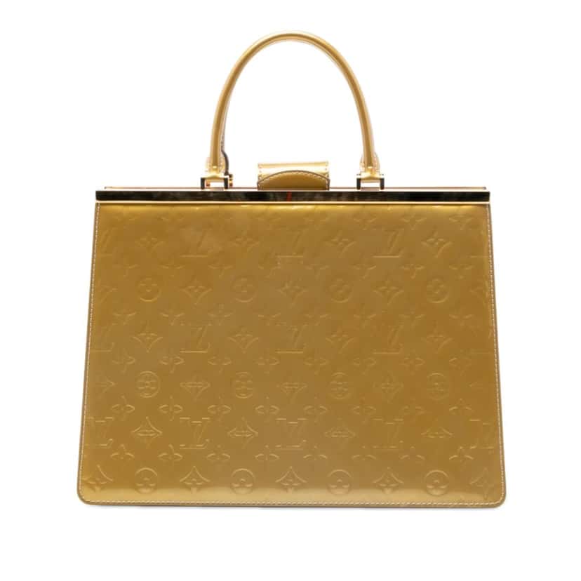 Louis Vuitton Monogram Vernis Deesse GM Gold Leather Good condition - Front View