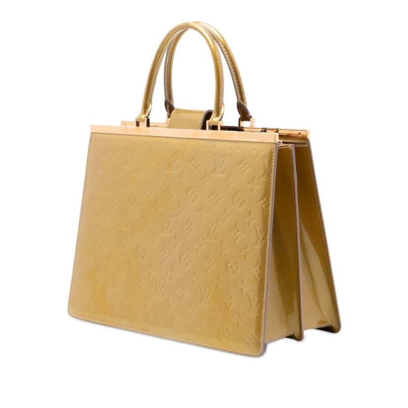 Louis Vuitton Monogram Vernis Deesse GM Gold Leather Good condition - Back View