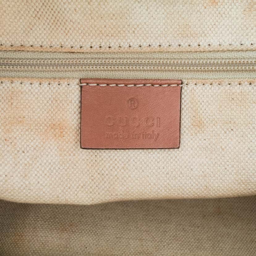 Gucci Medium Diamante Canvas Sukey Tote Beige Good condition - Box View