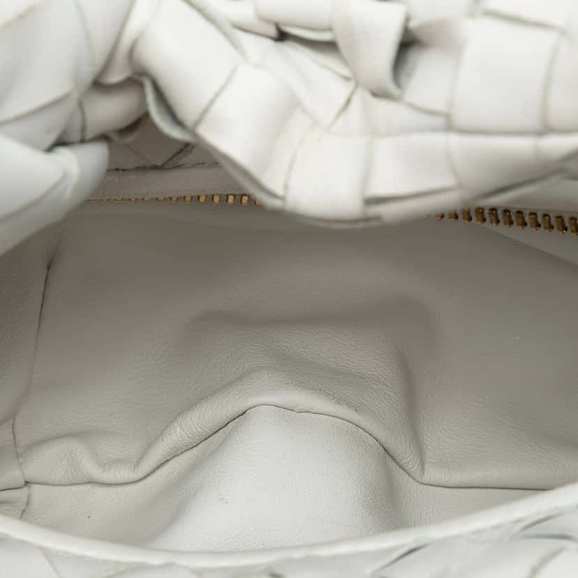 Bottega Veneta Mini Nappa Intrecciato Jodie White Leather Very good condition - Model View