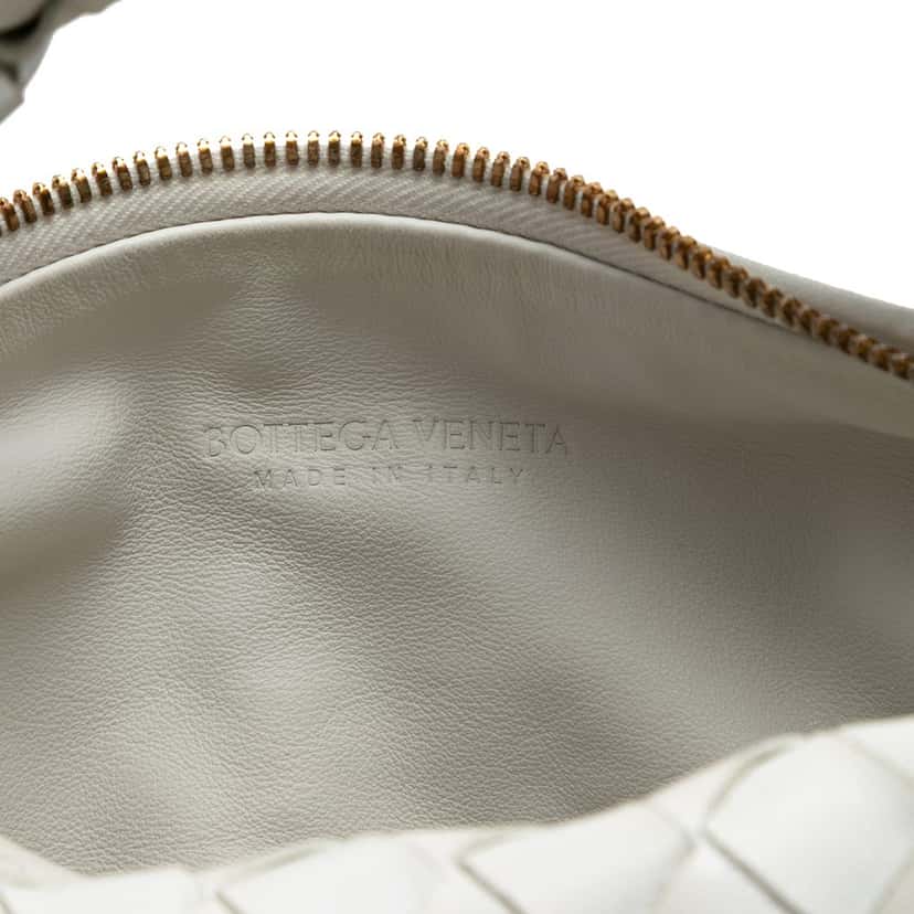 Bottega Veneta Mini Nappa Intrecciato Jodie White Leather Very good condition - Box View