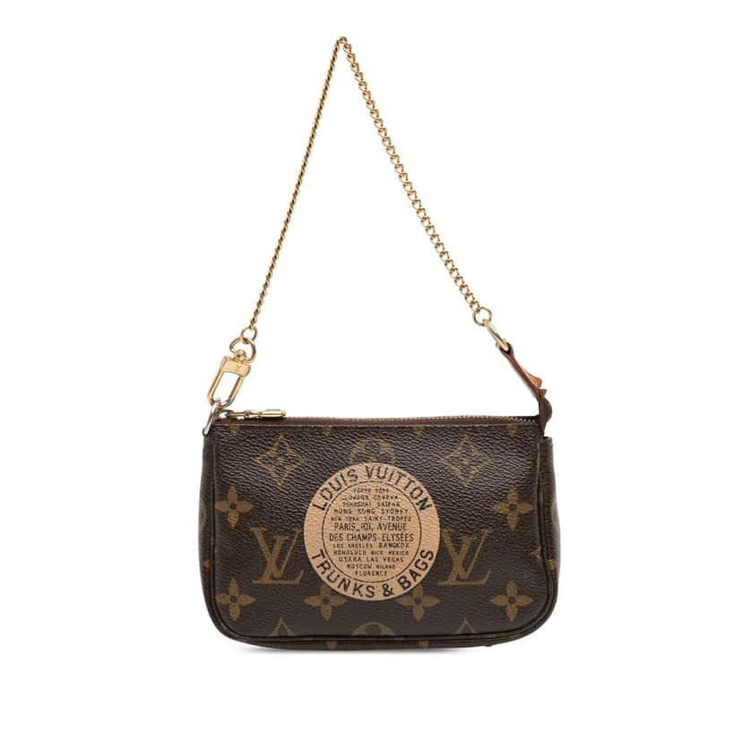 Louis Vuitton Monogram Trunks and Bags Mini Pochette Accessoires Brown Very good condition - Front View