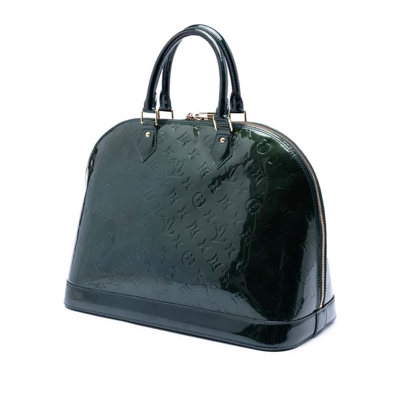 Louis Vuitton Monogram Vernis Alma GM Green Leather Very good condition - Back View