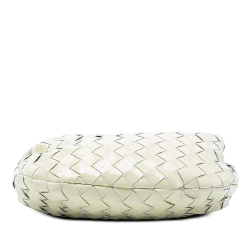 Bottega Veneta Mini Patent Intrecciato Jodie White Leather Very good condition - Inside View