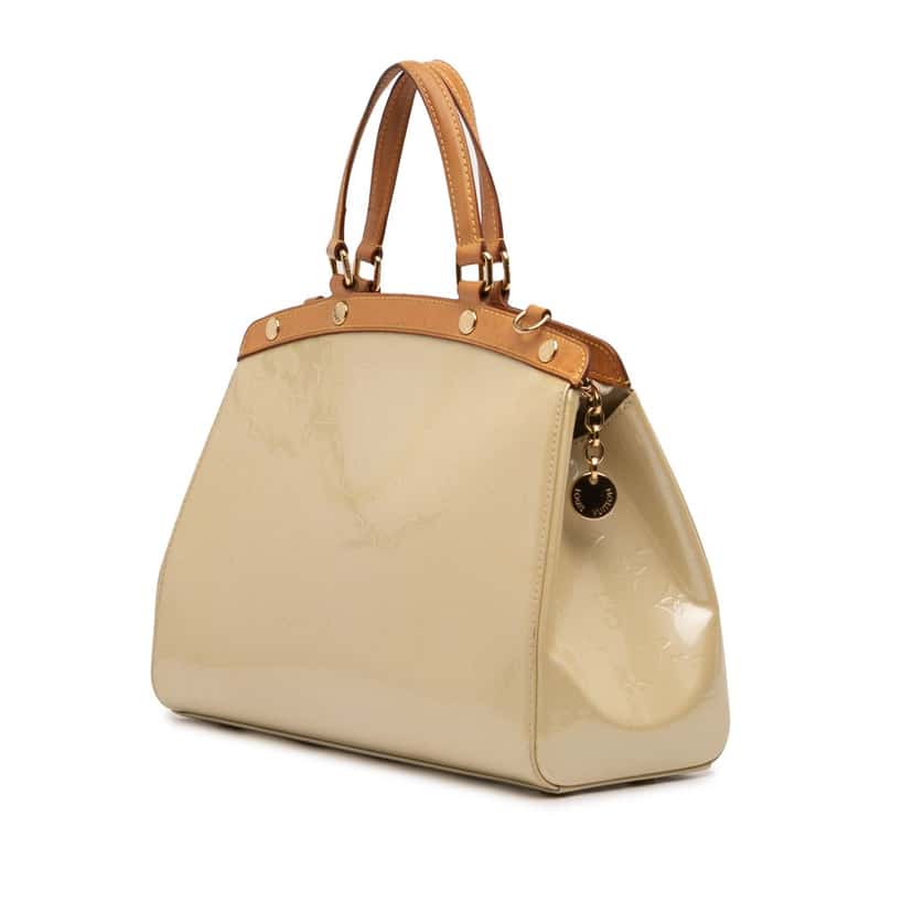 Louis Vuitton Monogram Vernis Brea MM Beige Leather Very good condition - Back View