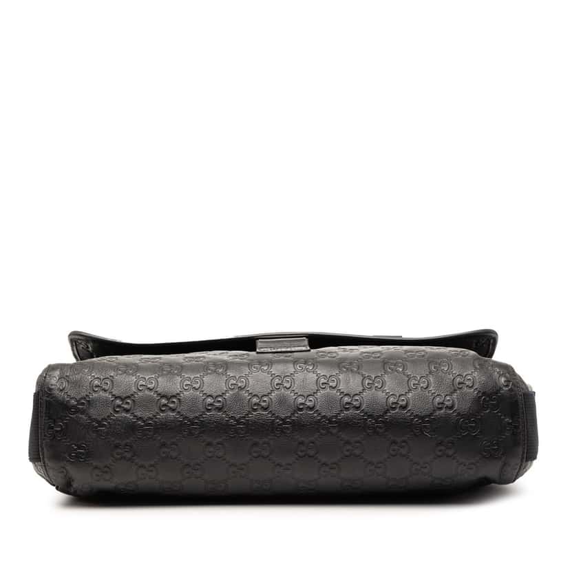 Gucci Guccissima Web Crossbody Black Leather Very good condition - Inside View