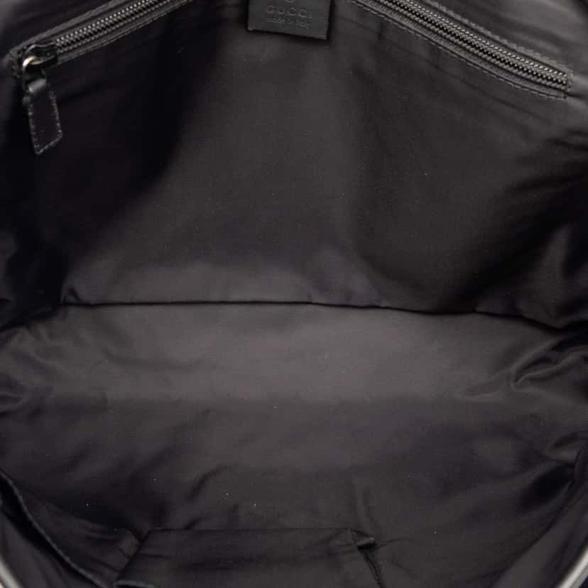 Gucci Guccissima Web Crossbody Black Leather Very good condition - Model View