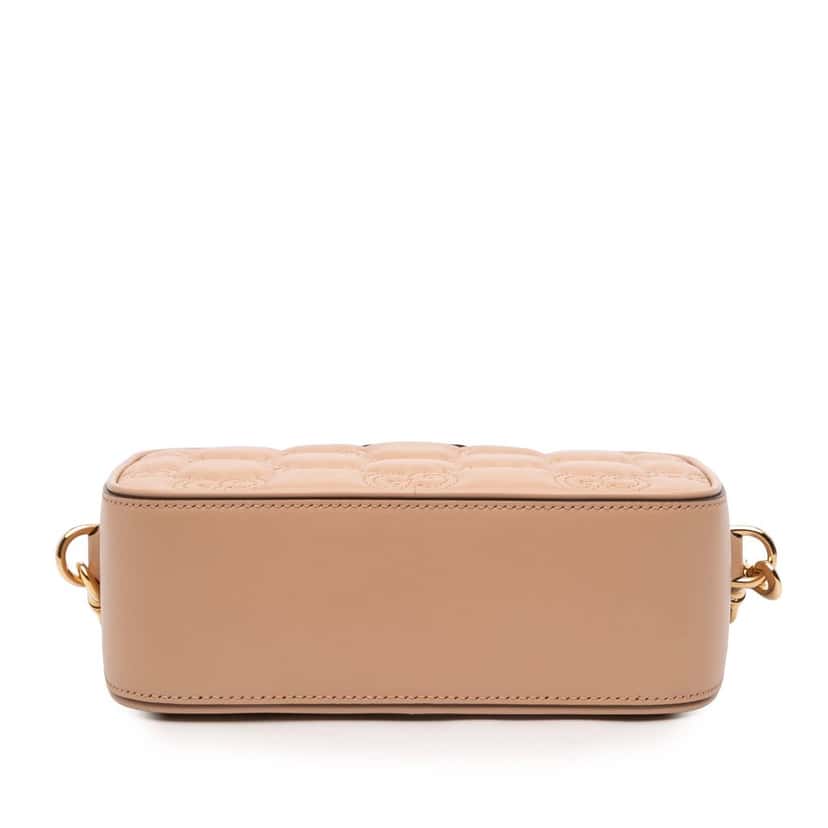 Gucci Small GG Matelasse Leather Crossbody Beige Leather Very good condition - Inside View