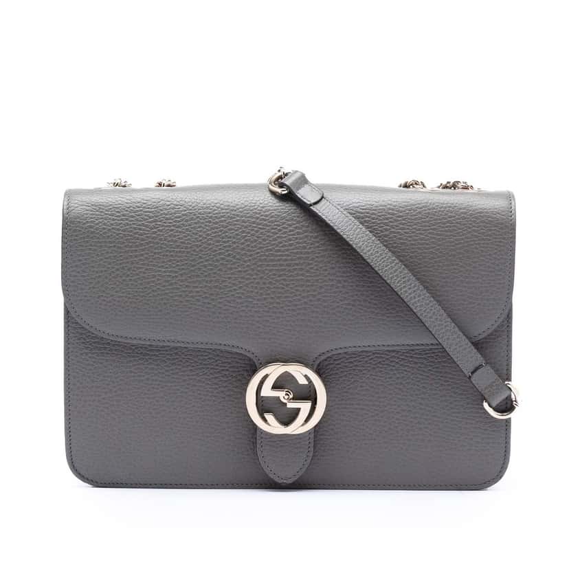 Gucci Medium Dollar Calfskin Interlocking G Crossbody Other Leather Very good condition - Front View