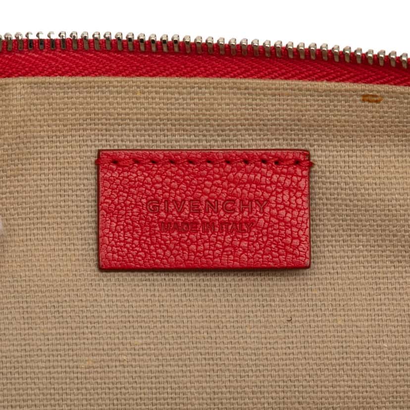 Givenchy Medium Antigona Leather Clutch Red Leather Very good condition - Box View