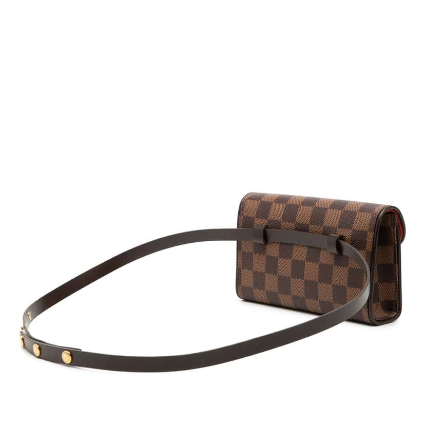 Louis Vuitton Damier Ebene Florentine Pochette Brown Very good condition - Back View