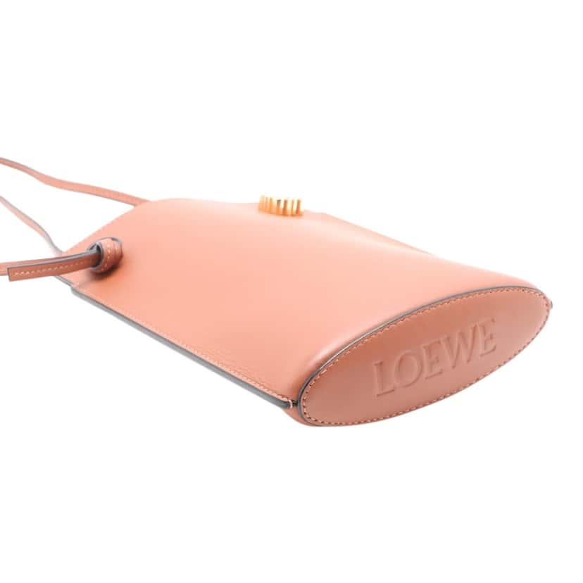 LOEWE Calfskin Dice Pocket Crossbody Brown Leather Very good condition - Inside View