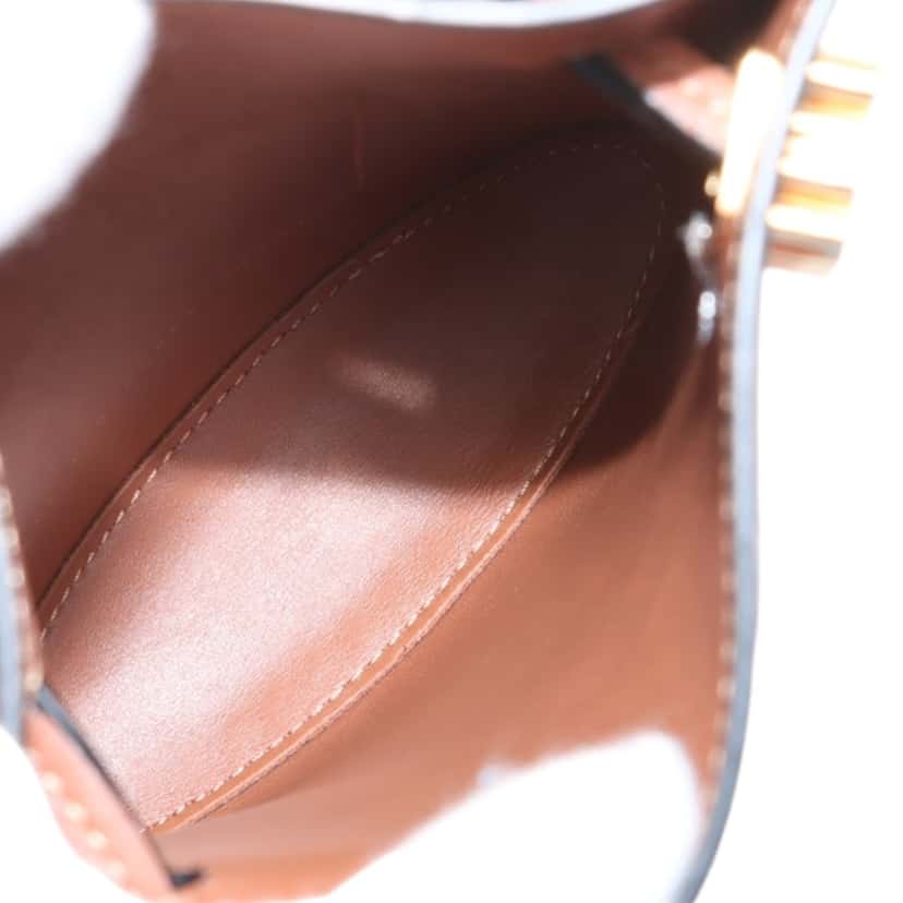 LOEWE Calfskin Dice Pocket Crossbody Brown Leather Very good condition - Box View