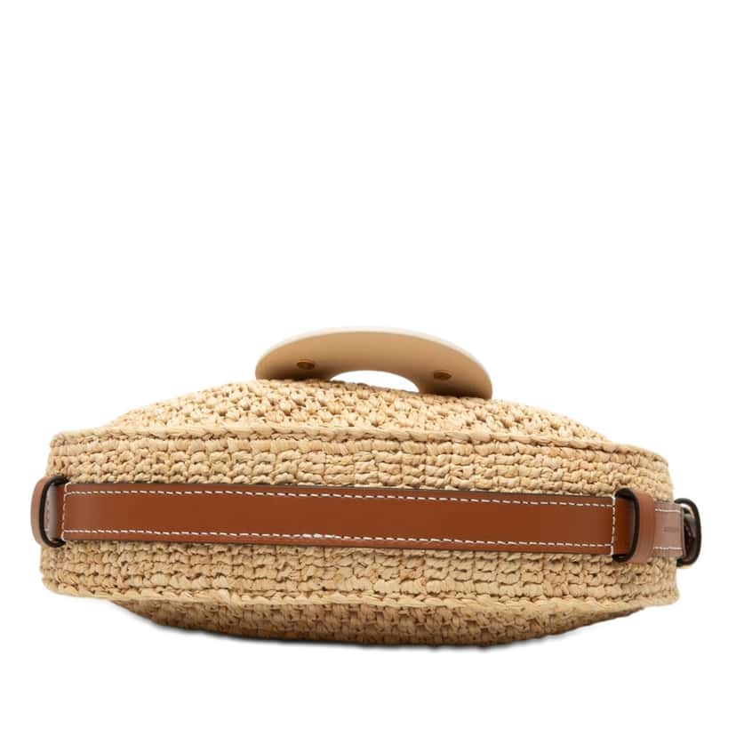 Louis Vuitton Raffia By the Pool Croissant MM Beige Very good condition - Inside View