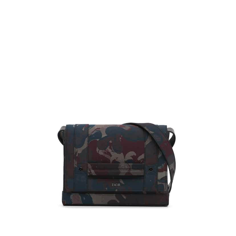 Dior x Peter Doig Messenger Bag Brown Very good condition - Front View