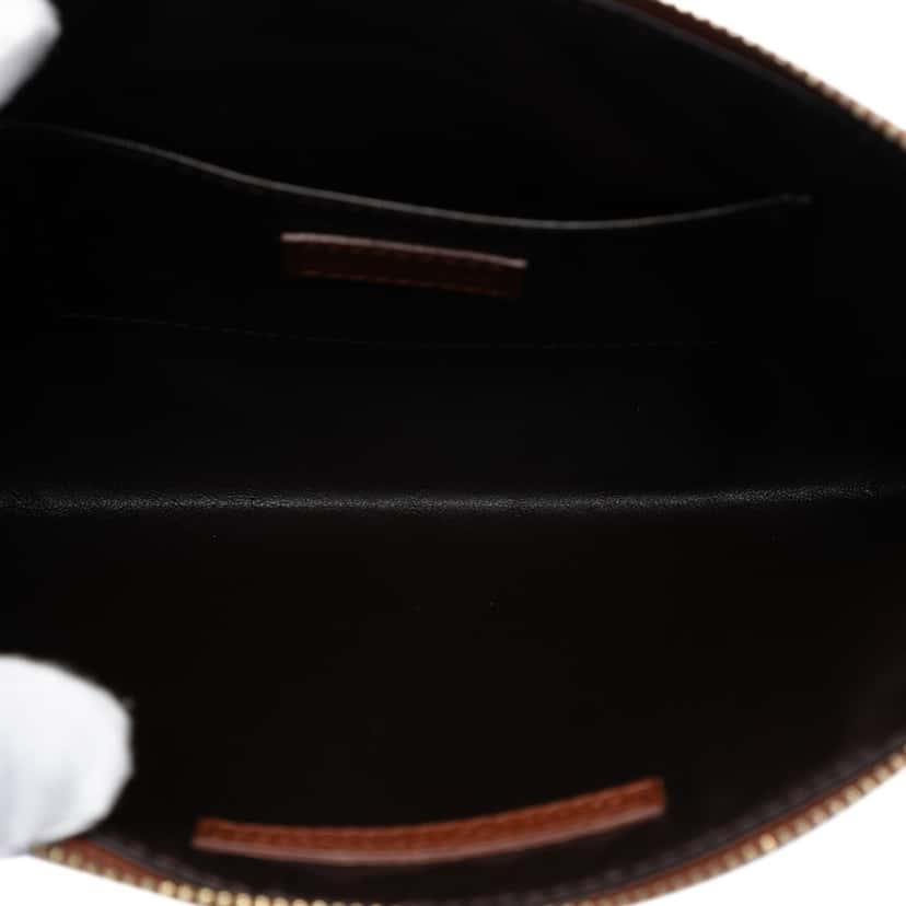 Fendi Pequin Canvas Clutch Brown Very good condition - Model View
