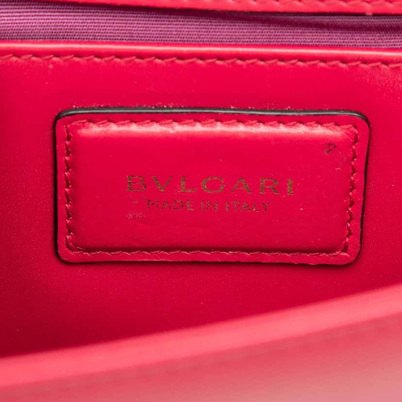 Bvlgari Leather Serpenti Forever Crossbody Red Leather Very good condition - Box View