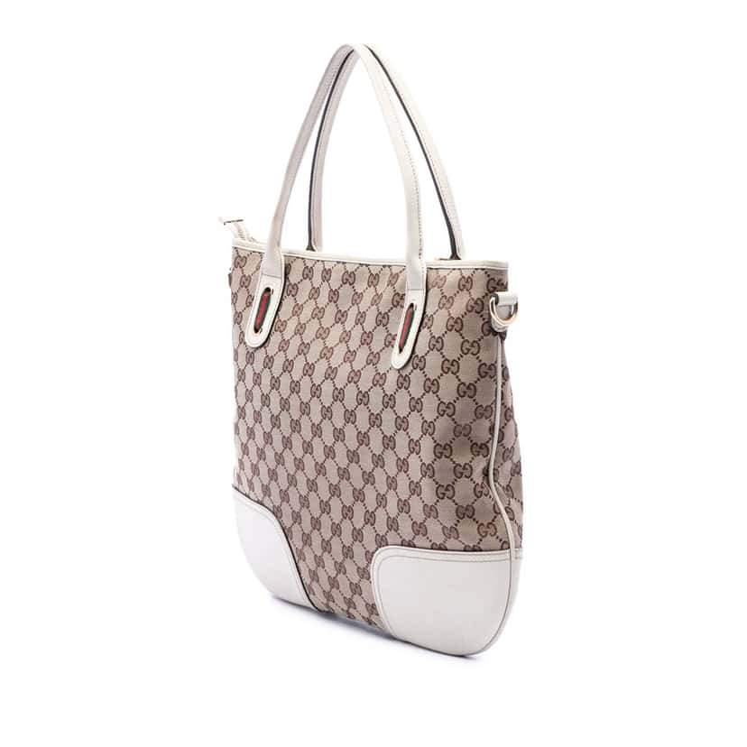 Gucci GG Canvas Princy Satchel Beige Very good condition - Back View