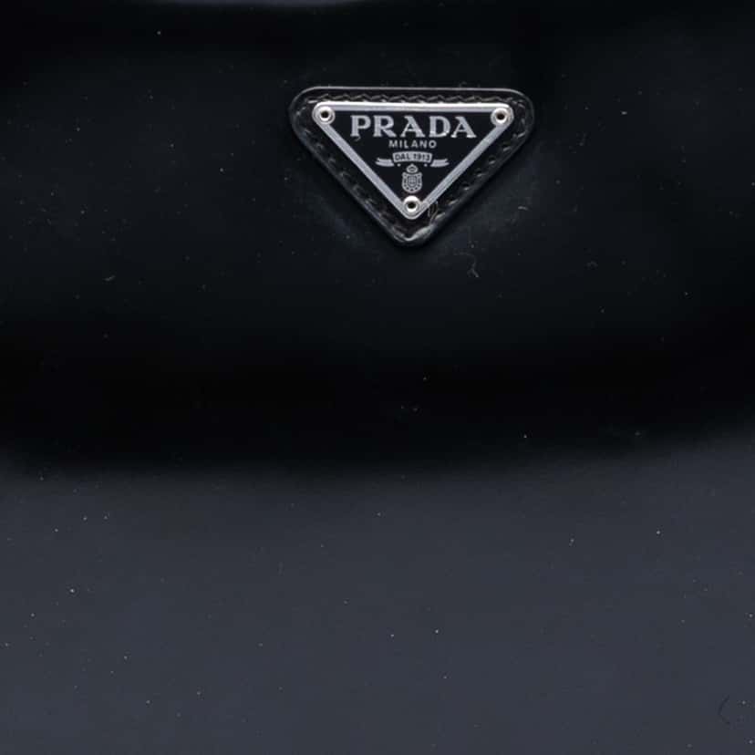 Prada Spazzolato Leather Cleo Shoulder Bag Black Leather Very good condition - Box View