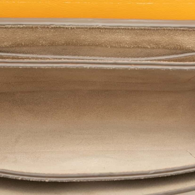Chloé Small Suede and Calfskin Faye Crossbody Yellow Leather Very good condition - Model View