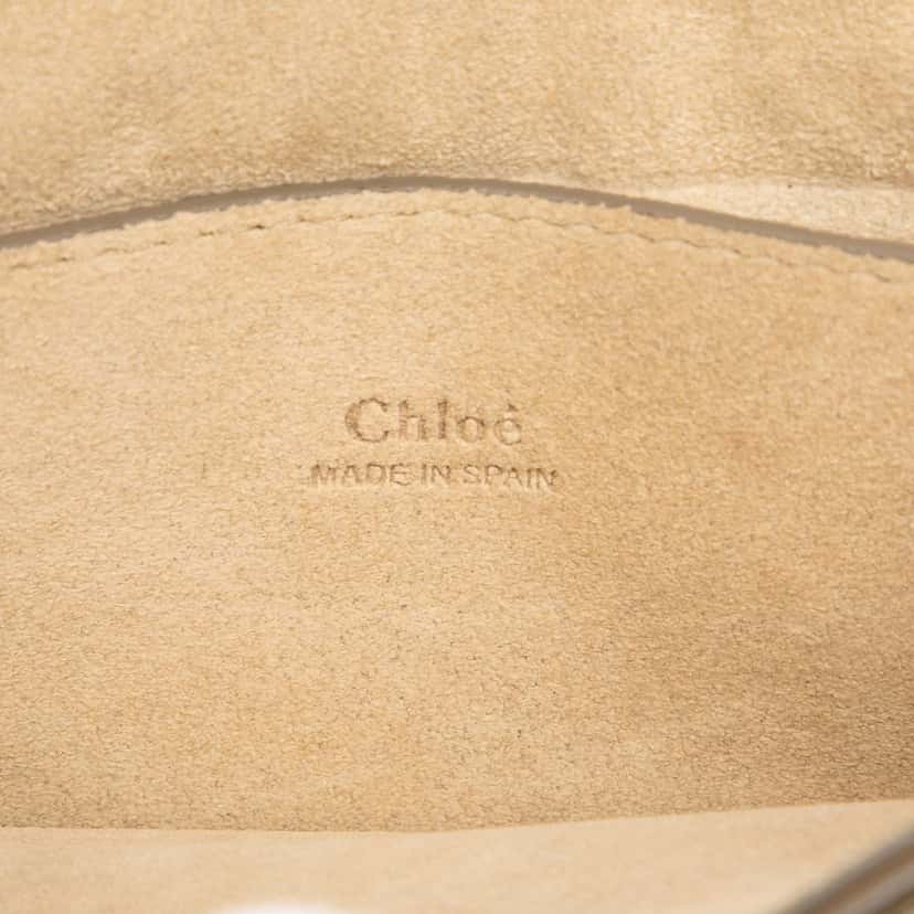 Chloé Small Suede and Calfskin Faye Crossbody Yellow Leather Very good condition - Box View