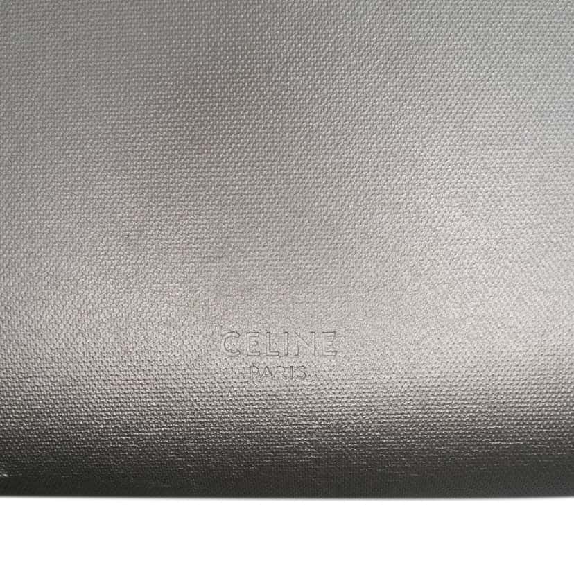 Celine Nano Laminated Calfskin Belt Bag Silver Leather Very good condition - Box View