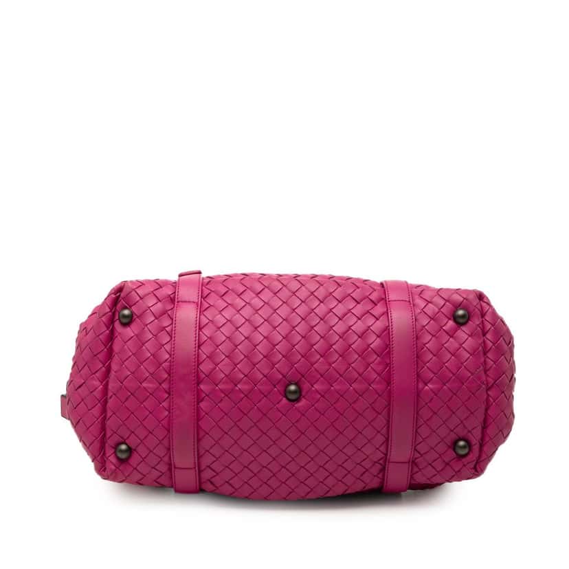 Bottega Veneta Nappa Intrecciato Montaigne Shoulder Bag Pink Leather Very good condition - Inside View
