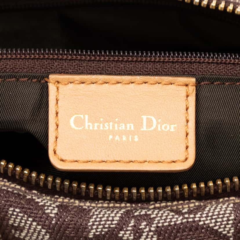 Dior Small Diorissimo Trotter Canvas Boston Bag Brown Good condition - Box View