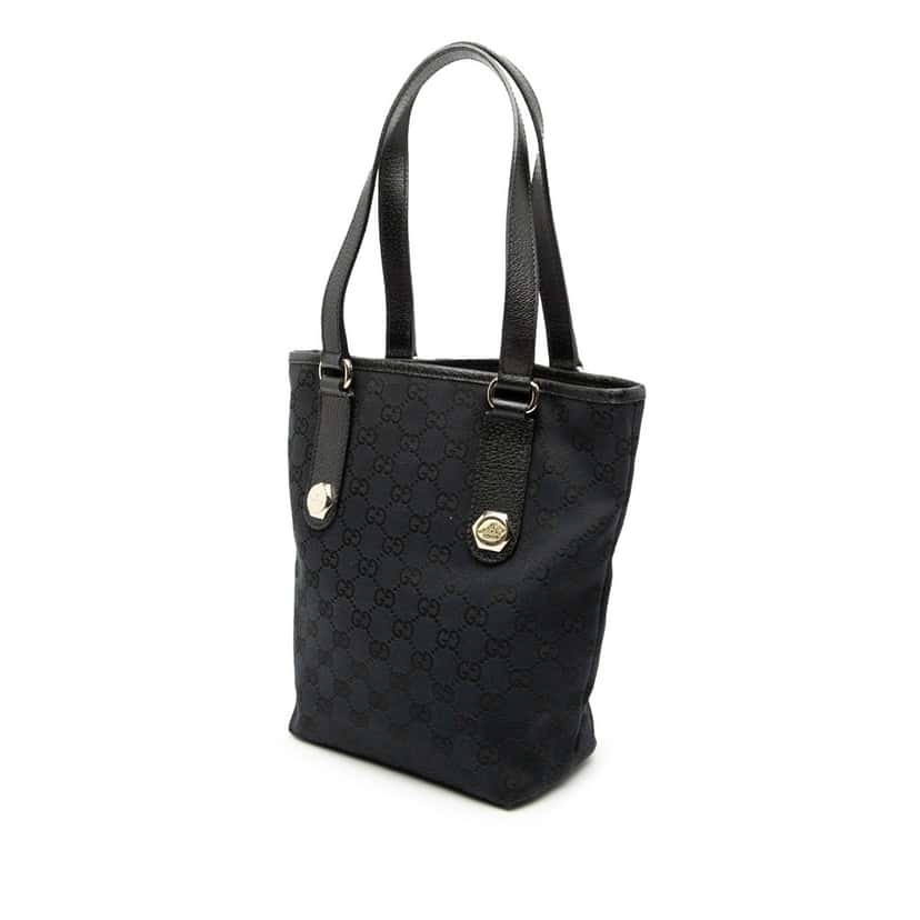 Gucci GG Canvas Charmy Tote Black Very good condition - Back View