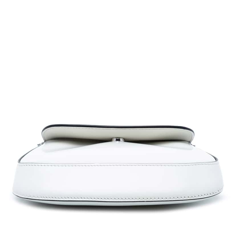 Prada Mini Brushed Leather Cleo Bag White Leather Very good condition - Inside View