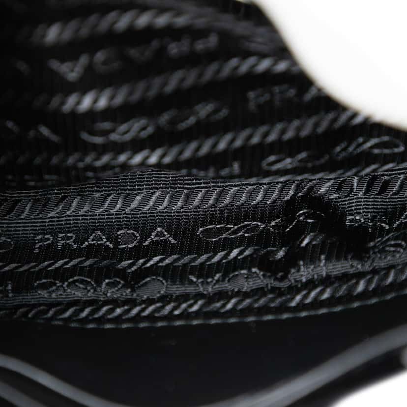 Prada Mini Brushed Leather Cleo Bag White Leather Very good condition - Model View