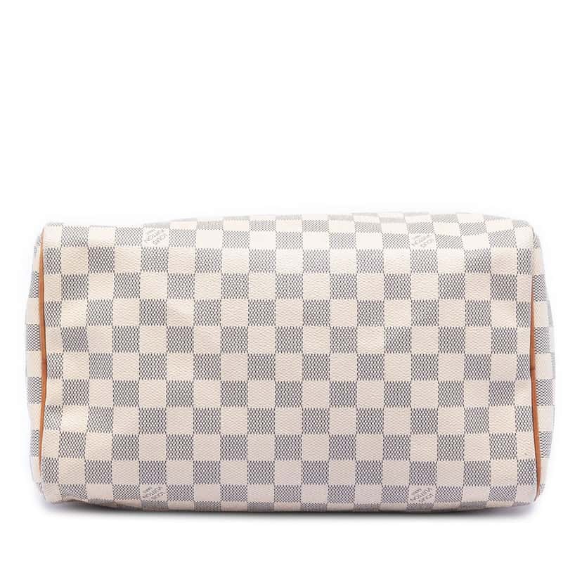 Louis Vuitton Damier Azur Speedy 30 White Very good condition - Inside View
