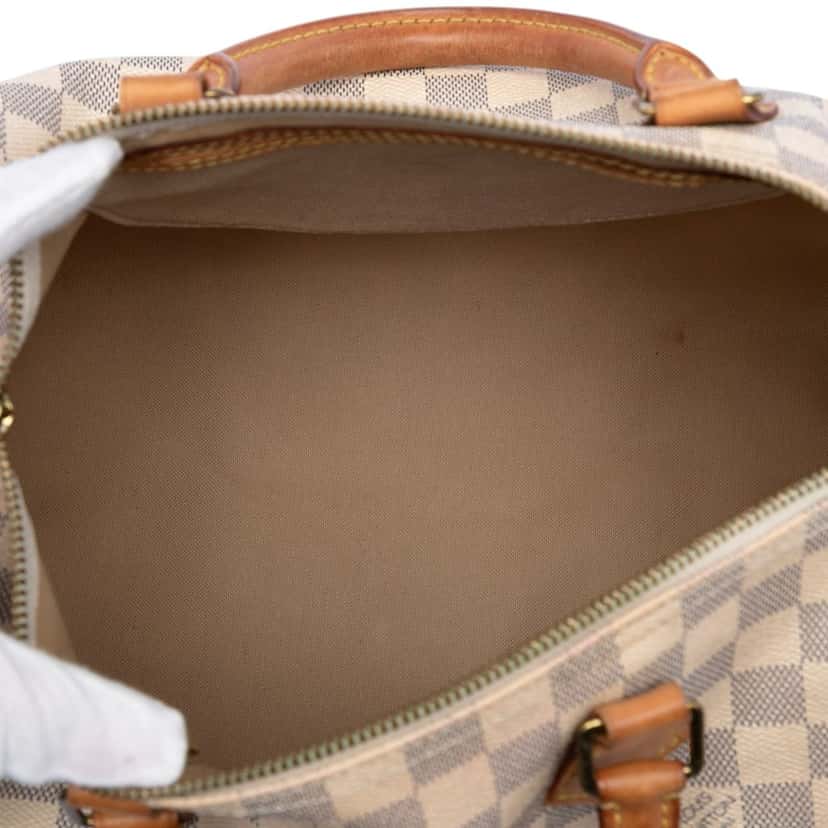 Louis Vuitton Damier Azur Speedy 30 White Very good condition - Model View