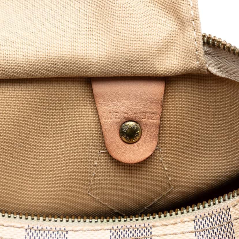 Louis Vuitton Damier Azur Speedy 30 White Very good condition - Box View